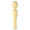 Blossom Wand Massager Yellow, premium silicone wand massager with multiple vibration modes and waterproof design.
