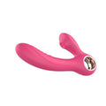 Shibari Beso warming G-spot vibrator in pink color, designed for dual stimulation with ergonomic grip.