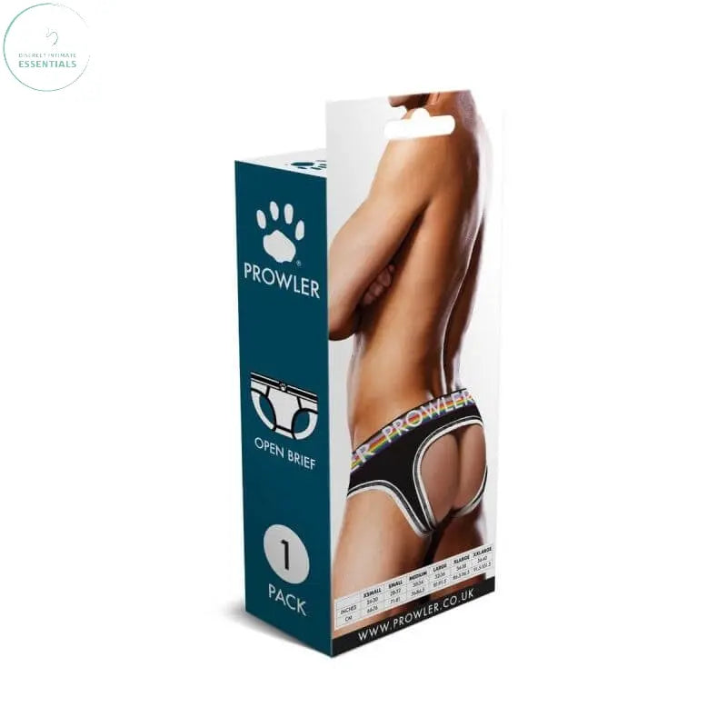 Affordable quality Prowler Oversized Paw Open Back Brief Black  from Prowler by Discreet Intimate Essentials with Discreet Delivery 