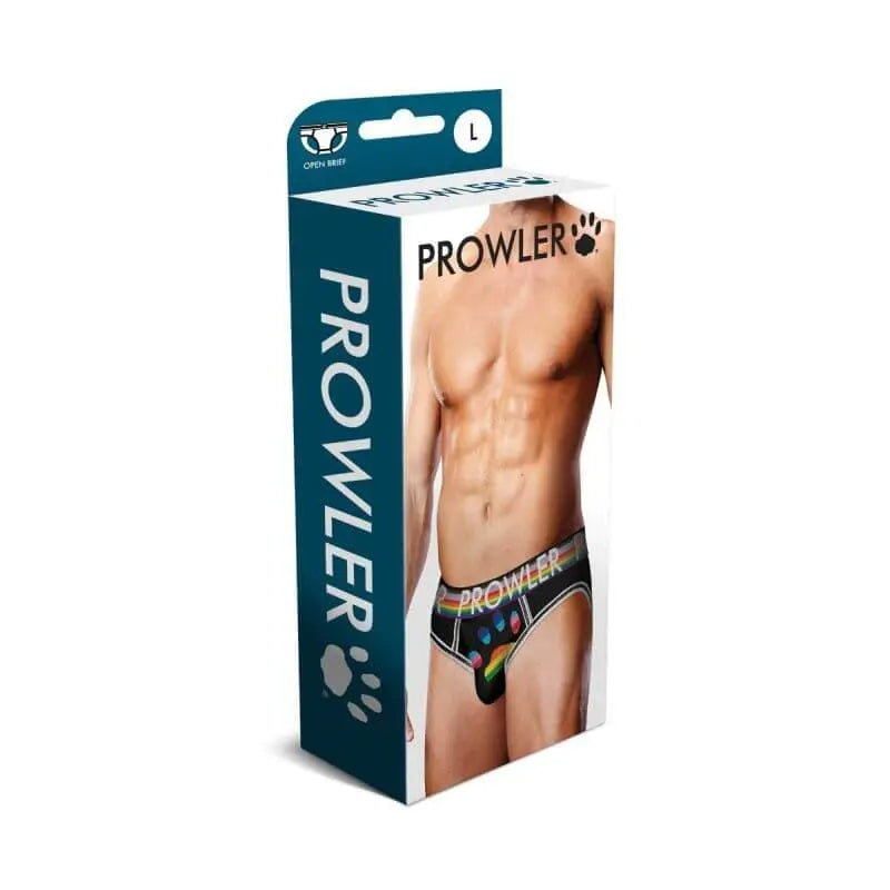 Affordable quality Prowler Oversized Paw Open Back Brief Black  from Prowler by Discreet Intimate Essentials with Discreet Delivery 