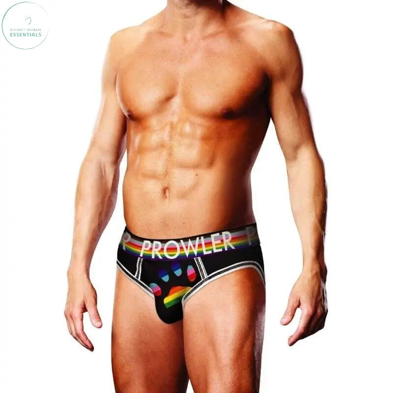 Affordable quality Prowler Oversized Paw Open Back Brief Black  from Prowler by Discreet Intimate Essentials with Discreet Delivery 