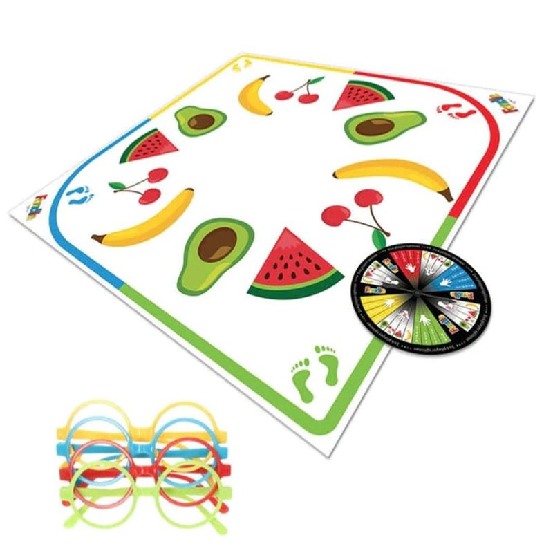 Play Wiv Me Fondle Board Game with colorful fruit illustrations and spinner for a fun adult game.