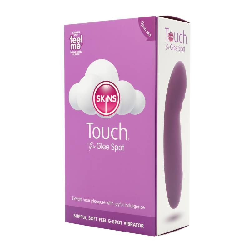 Skins Touch The Glee Spot box showcasing luxurious pleasure toys for enhanced sensual experiences.