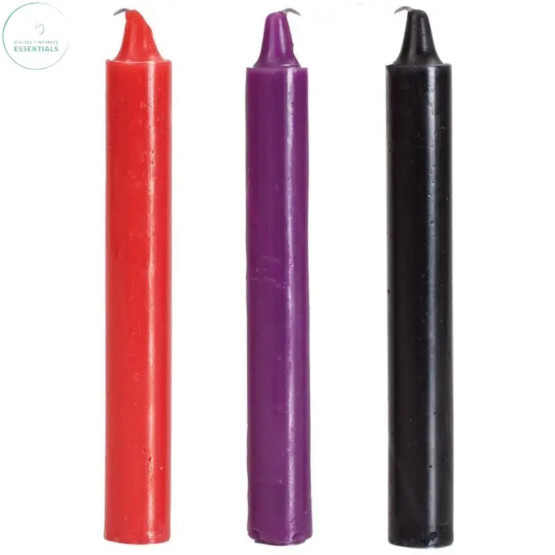 Affordable quality Japanese Drip Candles 3 Pc  from Doc Johnson by Discreet Intimate Essentials with Discreet Delivery 