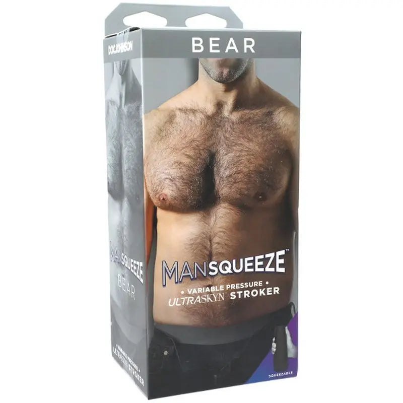 Bear UltraSkyn Stroker Ass Vanilla Man Squeeze Discreet Intimate Essentials.