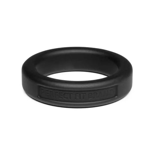 Classic Silicone Medium Stretch Penis Ring 36mm Black PerfectFit Discreet Intimate Essentials.