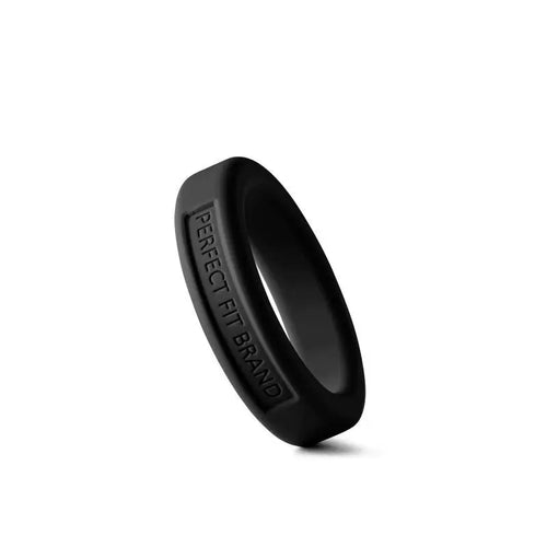 Classic Silicone Medium Stretch Penis Ring 36mm Black PerfectFit Discreet Intimate Essentials.