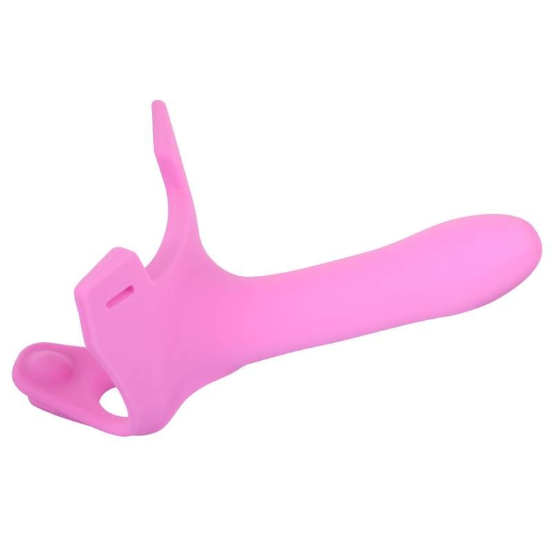 Zoro strap-on dildo in pink color with body-contoured shape for comfort and control.