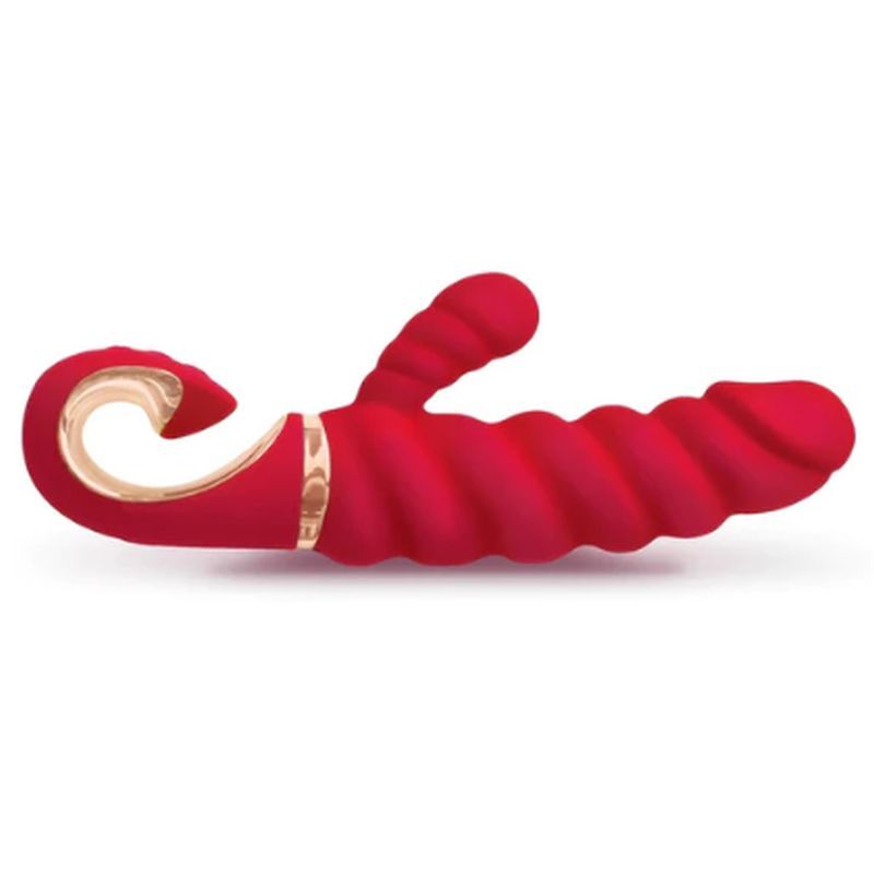 Gcandy MINI Chili Coral Gjack 2 mini sex toy with thick ridges for intense sensations in vibrant red color.