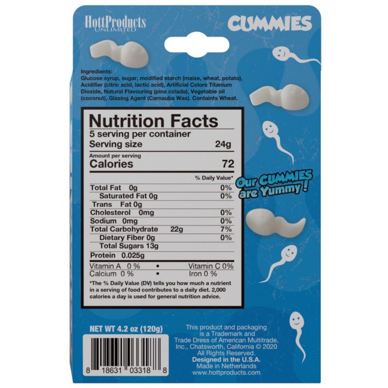 Affordable quality Cummies Sperm Shaped Gummies  from Hott Products by Discreet Intimate Essentials with Discreet Delivery 