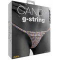 Candy G-String packaging featuring multi-flavoured edible candy g-string for a fun treat.