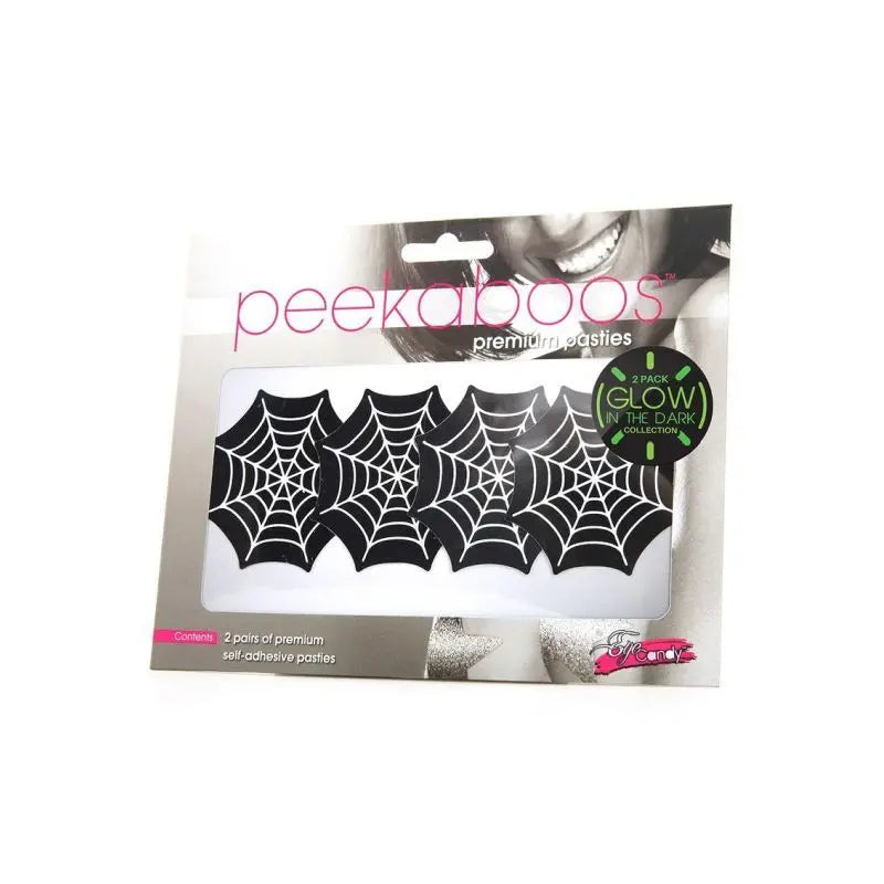 Glow In The Dark Webs Pasties Peekaboo Pasties Discreet Intimate Essentials.