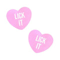 Lick It Love Heart Pasties Neva Nude Discreet Intimate Essentials.