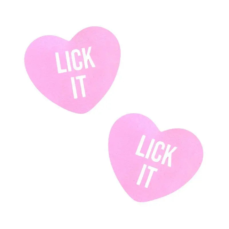 Lick It Love Heart Pasties Neva Nude Discreet Intimate Essentials.