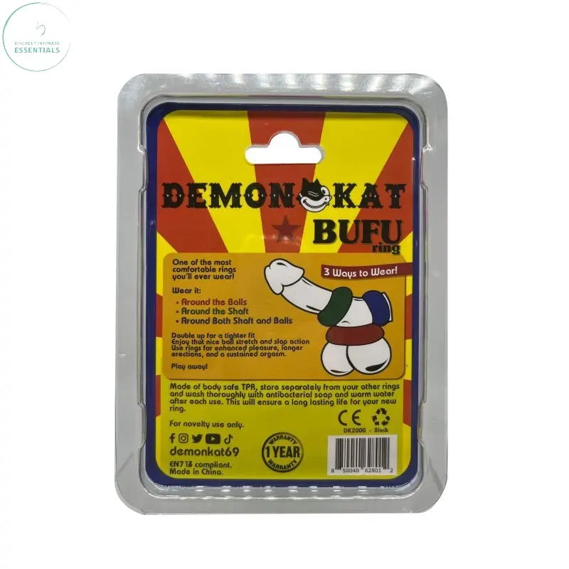 Affordable quality BuFu Ring Black  from Demon Kat by Discreet Intimate Essentials with Discreet Delivery 