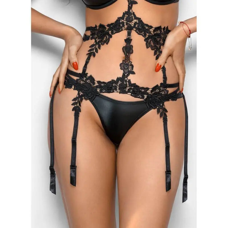 Stretch Wetlook Bra Black Axami Lingerie Discreet Intimate Essentials.