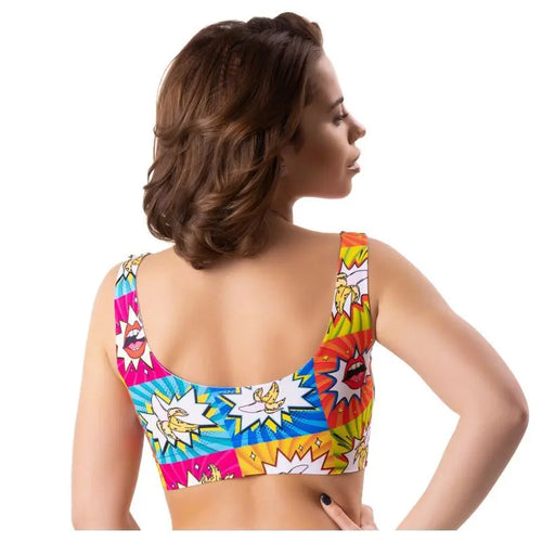 Comics Curios Crop Top Mememe Lingerie Discreet Intimate Essentials.