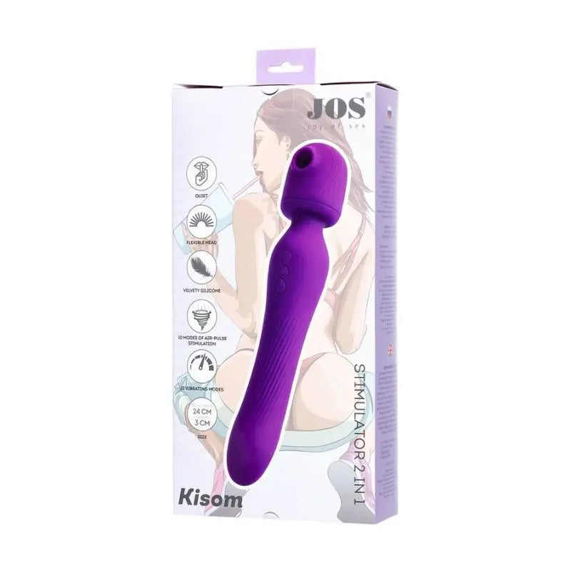 JOS Kisom 2 In 1 Wand Stimulator JOS Discreet Intimate Essentials.