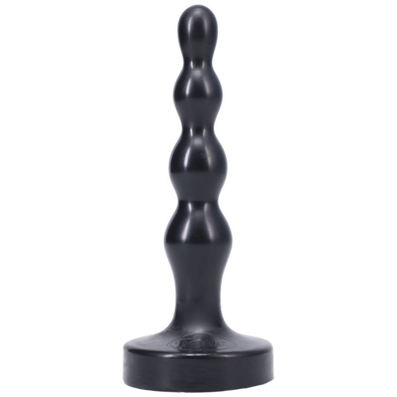 Small silicone anal plug Ripple Small Onyx, graduated design, 100% Ultra-Premium Silicone, safe and easy to clean.
