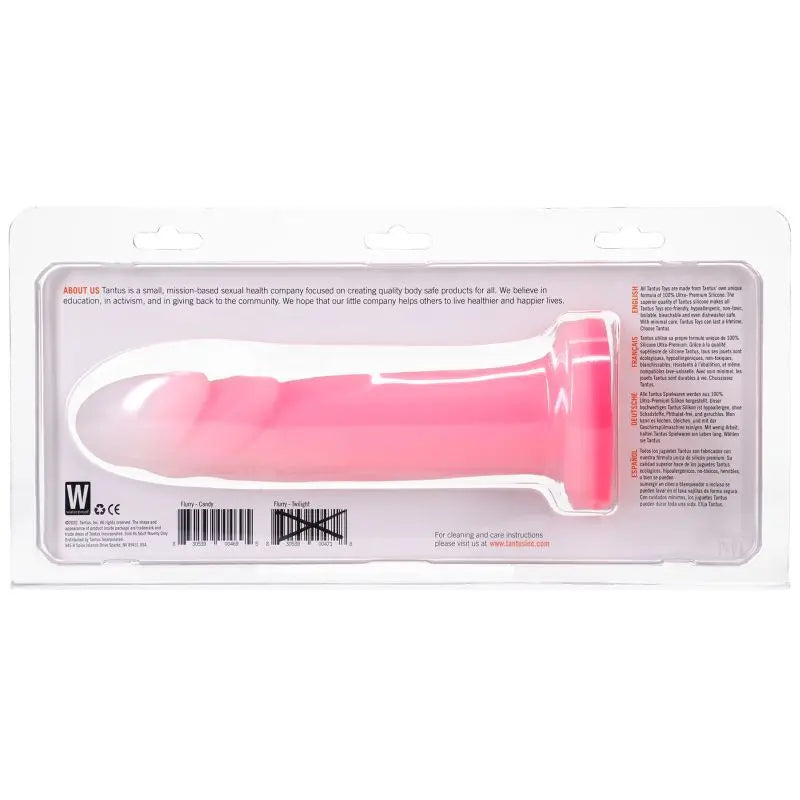 Flurry Dual Density Dildo Rose Quartz Tantus Discreet Intimate Essentials.