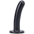 Silk medium dildo in onyx, a safe and eco-friendly toy for beginners, harness compatible, made from 100% ultra-premium silicone.