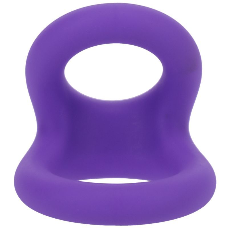 Uplift silicone cock ring in lilac with ergonomic design for enhanced support and comfort.