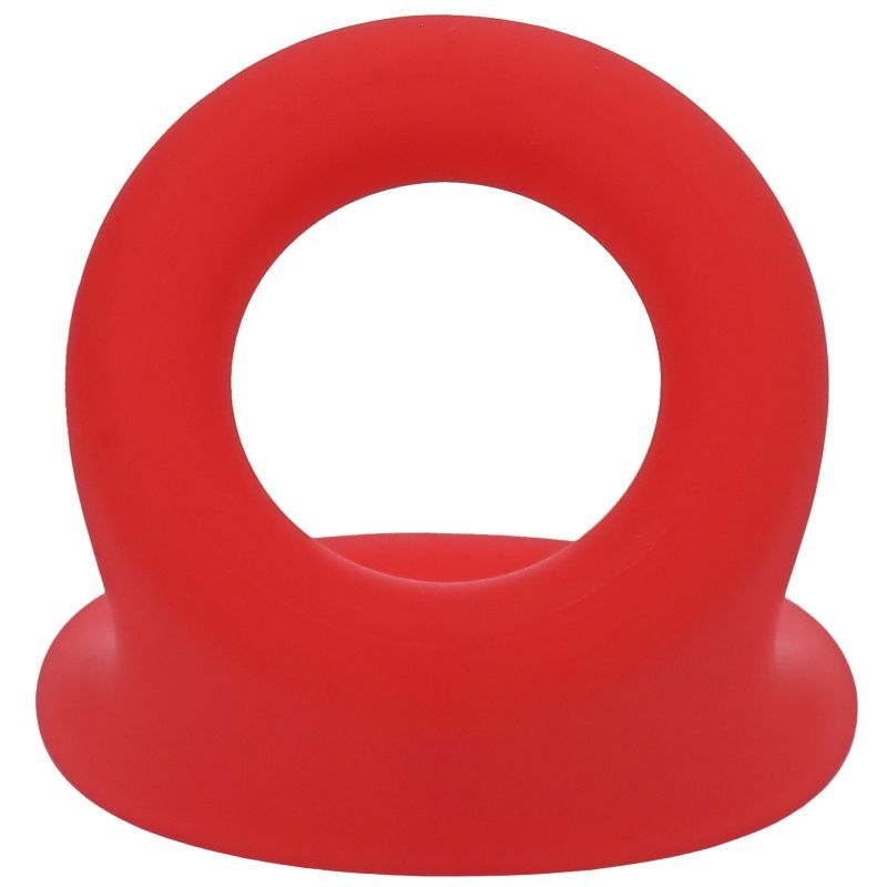 Uplift Silicone Cock Ring Crimson features soft, stretchable silicone for enhancing size and support.