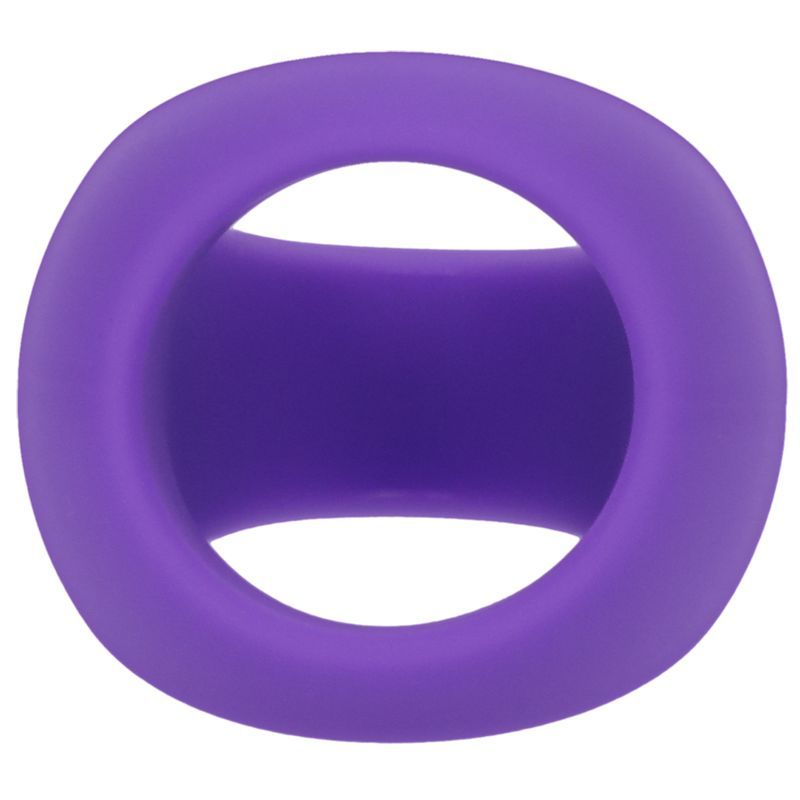 Stirrup silicone cock ring in lilac color, designed for enhanced erection support and comfort.