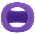 Stirrup silicone cock ring in lilac color, designed for enhanced erection support and comfort.