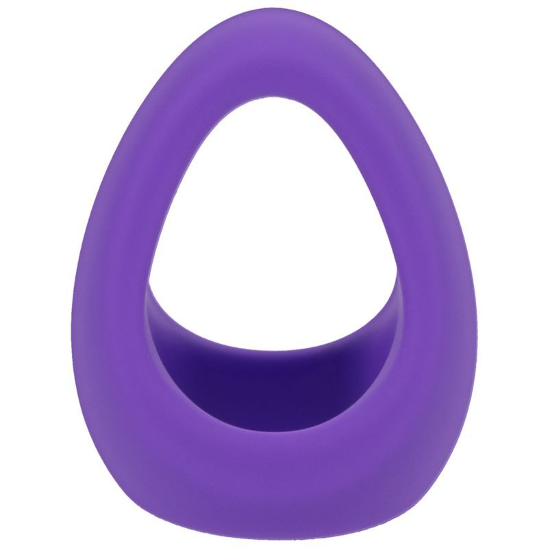 Silicone cock ring in lilac color, designed for enhanced erection size and comfort, made from soft and stretchable silicone.