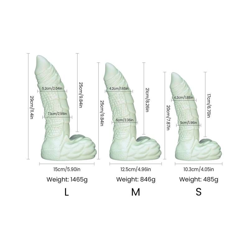 Willie Liquid Silicone Dildo Medium in soft green, detailed dimensions 25cm long x 6cm diameter, adult novelty sex toy