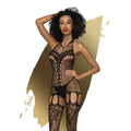 Fancy Me Bodystocking Black Penthouse Discreet Intimate Essentials.
