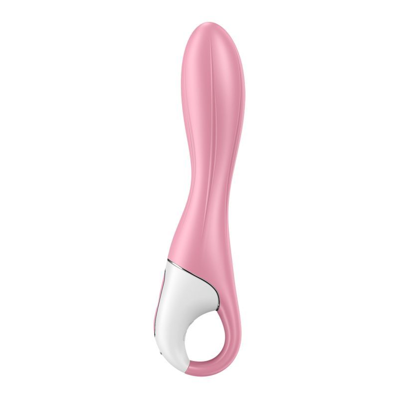 Satisfyer Air Pump Vibrator 2 Light Red features a sleek design and ergonomic control for powerful stimulation.