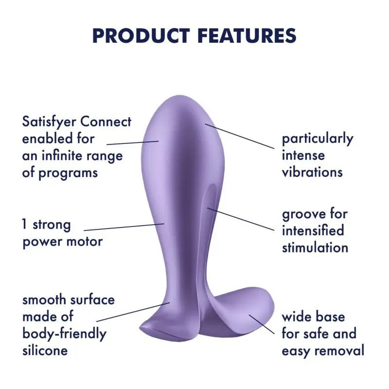 Satisfyer Intensity Plug Purple Satisfyer Discreet Intimate Essentials.