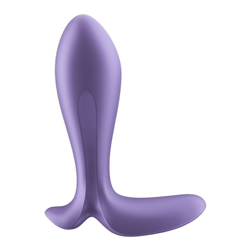 Satisfyer Intensity Plug in purple, a powerful vibrating anal plug for intense anal stimulation.
