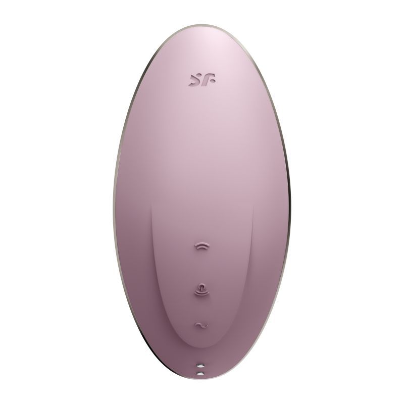 Satisfyer Vulva Lover 1 in violet color, a clitoral stimulation vibrator with a compact design and smooth silicone surface.