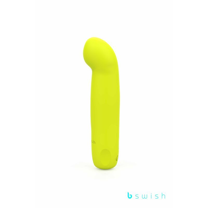 Bcute Curve Infinite Classic Limited Edition Citrus Yellow curved vibrating pleasure toy in vibrant yellow color.
