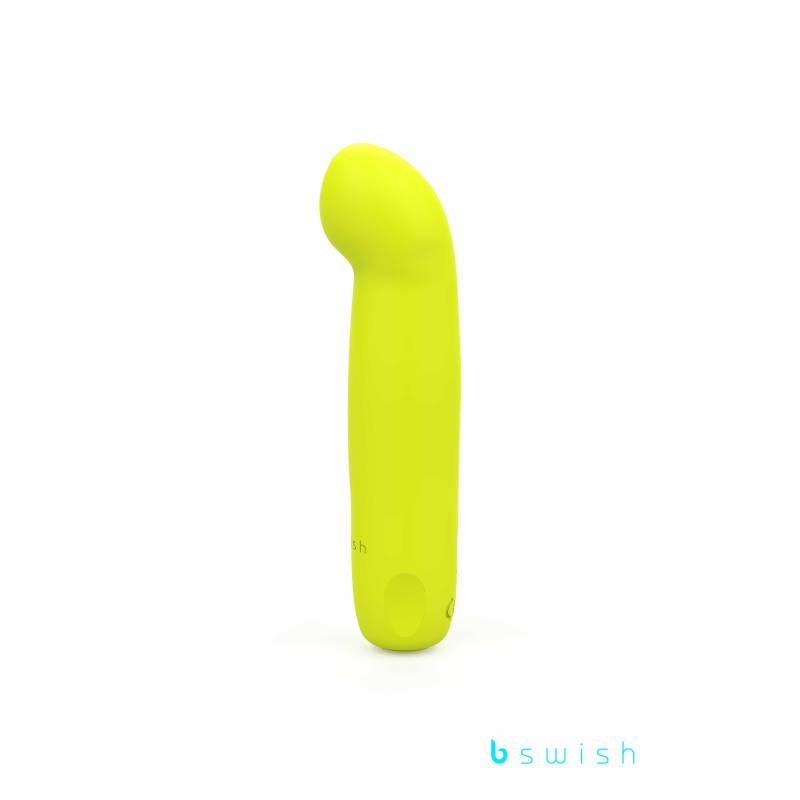 Bcute Curve Infinite Classic Citrus Yellow curved pleasure vibrator, designed for precise stimulation and satisfaction.