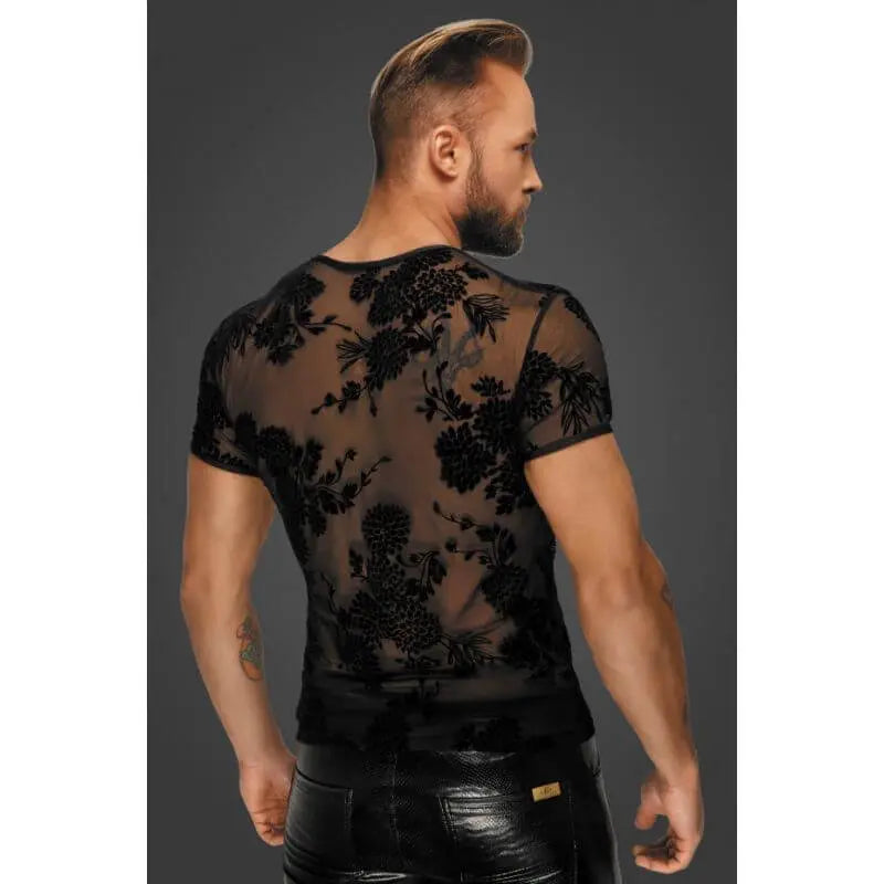 Affordable quality Flock Embroidery T-Shirt  from Noir by Discreet Intimate Essentials with Discreet Delivery 