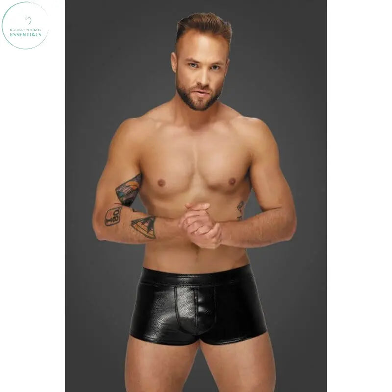 Affordable quality Snake Wetlook Short Shorts  from Noir by Discreet Intimate Essentials with Discreet Delivery 