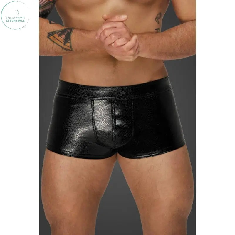 Affordable quality Snake Wetlook Short Shorts  from Noir by Discreet Intimate Essentials with Discreet Delivery 