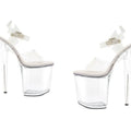 Clear Platform Sandal 8in Ellie Shoes Discreet Intimate Essentials.