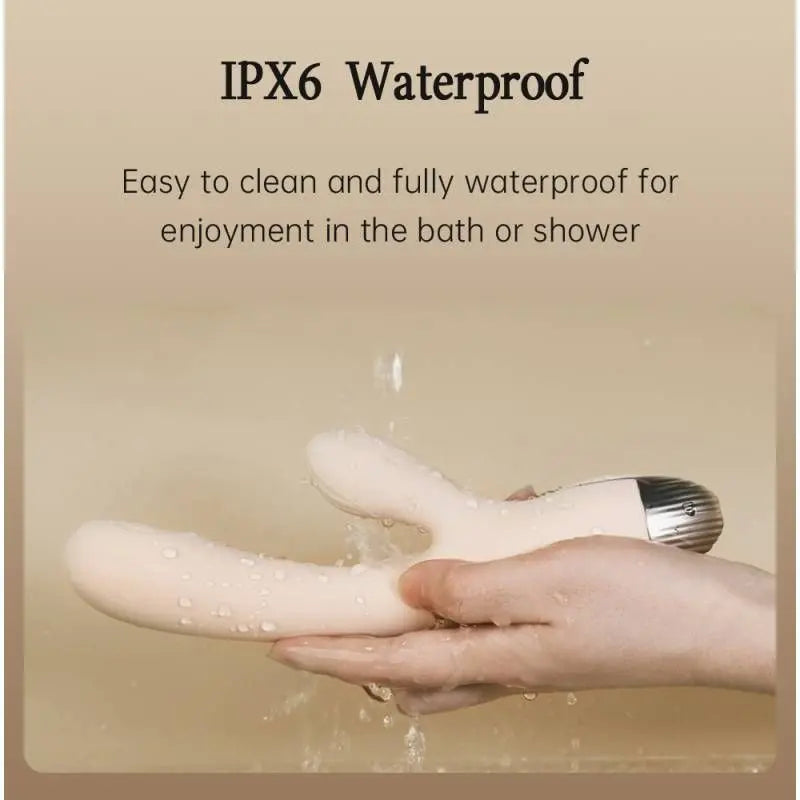 Pada Rabbit and G-Spot Pulsing Vibrator White Drywell Discreet Intimate Essentials.