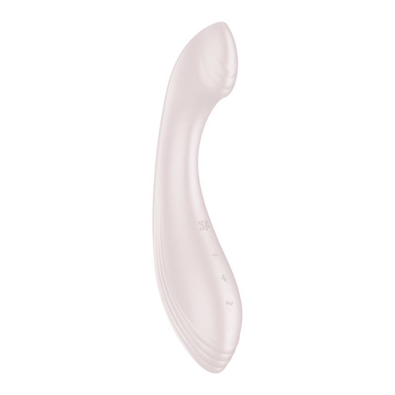 Satisfyer G-Force Beige G-Spot vibrator with multiple modes for enhanced pleasure and intimacy.