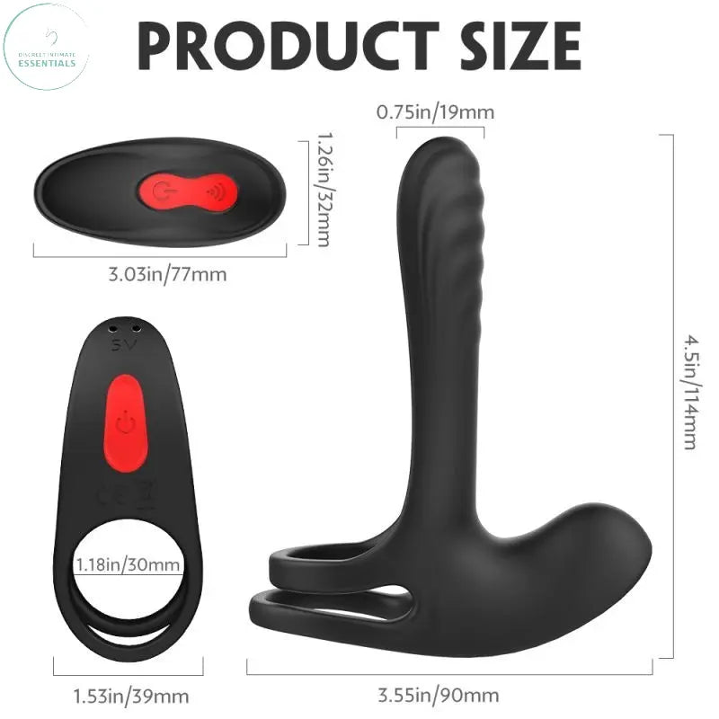 Affordable quality Frank Remote Control Vibrating Penis Shaft and Clit Stim Enhancer  from S-Hande by Discreet Intimate Essentials with Discreet Delivery 