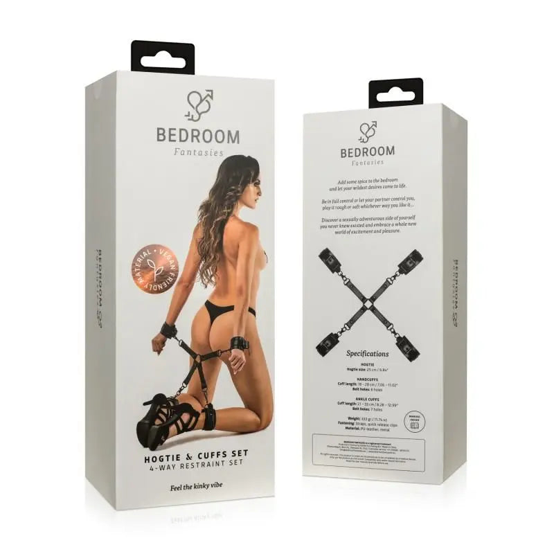 Hogtie with Hand and Ankle Cuffs Bedroom Fantasies Discreet Intimate Essentials.