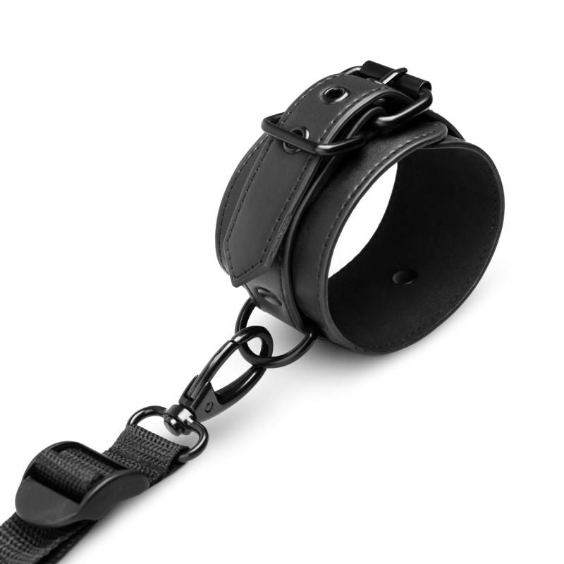 Under The Bed Restraint Bondage Set wrist cuff with adjustable strap and durable faux leather material.