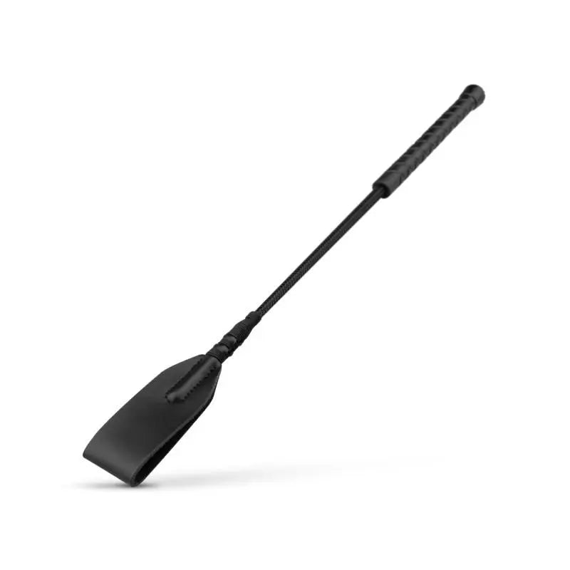 Faux Leather Crop Whip Black Bedroom Fantasies Discreet Intimate Essentials.