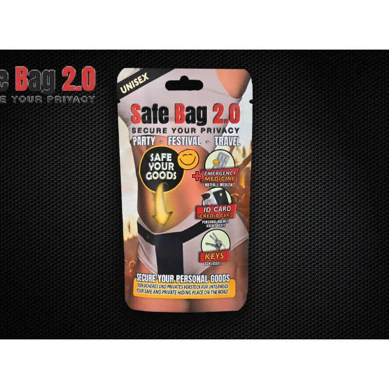 Safe Bag 2.0 Black Large ScreenyWeeny Discreet Intimate Essentials.