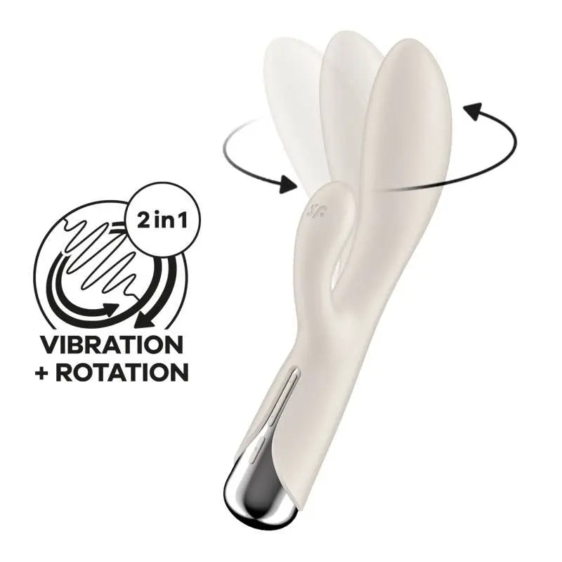 Satisfyer Spinning Rabbit 1 Beige Satisfyer Discreet Intimate Essentials.